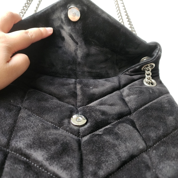 Saint Laurent Lou Lou Small Suede Puffer Bag - Picture 6 of 12